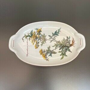 Villeroy & Boch Botanica Chrysanthemum Parthenium Serving Plate Handles 10 3/8"
